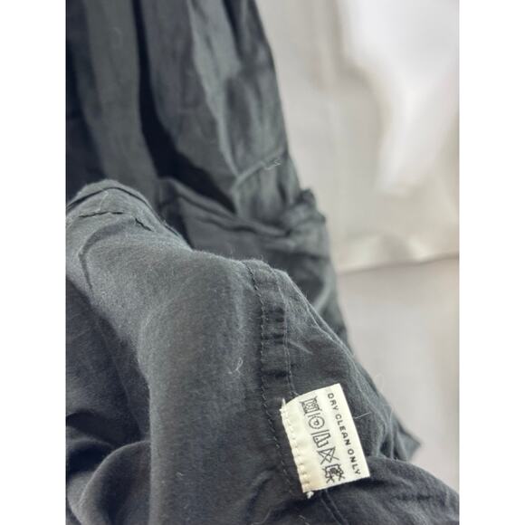 M. PATMOS Women's Black Louise Square-Neck Volume Sleeve Midi Dress SZ XS - Picture 9 of 9